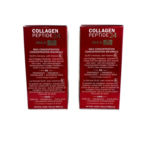 Lot of 2-Olay Eyes Collagen Peptide 24 MAX Eye Cream‎ Fragrance-Free 0.5 fl oz - Picture 4 of 4